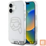 Citas preces Karl Lagerfeld  Karl Lagerfeld IML Rhinestones Karl Head Case for iPhone 16 Clear 