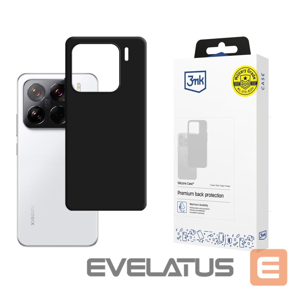 Citas preces 3MK 3mk Silicone Case for Xiaomi 15 - black
