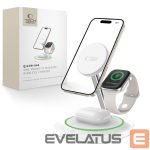 Citas preces Tech-Protect  Tech-Protect QI15W-A46 3in1 Magnetic MagSafe Inductive Charger - White 