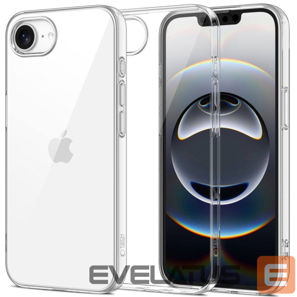 Citas preces Tech-Protect Tech-Protect FlexAir Case for iPhone 16e / 17e - Transparent