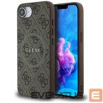 Citas preces Guess  Guess 4G Ring Classic Logo MagSafe iPhone 16e Case - Brown 