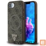 Citas preces Guess  Guess 4G Ring Triangle Logo MagSafe iPhone 16e Case - Brown 