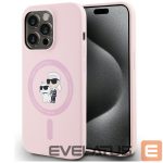 Citas preces Karl Lagerfeld  Karl Lagerfeld Silicone Karl&Choupette MagSafe Case for iPhone 14 Pro Max - Pink 