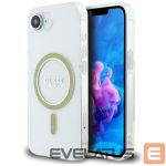 Citas preces Guess  Guess IML Glitter Circle MagSafe iPhone 16e Case - Clear 