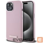 Citas preces Karl Lagerfeld  Karl Lagerfeld FW Metal Plate MagSafe iPhone 15 Case - Pink 