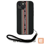 Citas preces Karl Lagerfeld  Karl Lagerfeld Saffiano Athleisure Stripes Cord iPhone 15 Case - Red 