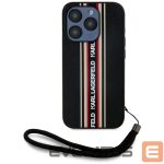 Citas preces Karl Lagerfeld  Karl Lagerfeld Saffiano Athleisure Stripes Cord iPhone 15 Pro Case - Red 