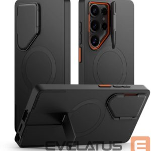 Citas preces Tech-Protect  Tech-Protect Kevlar Aura MagSafe Case for Samsung Galaxy S25 Ultra - Black/Orange 