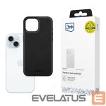 Citas preces 3MK  3mk Hardy Apple Silky Leather MagCase for Apple iPhone 15 - Black 