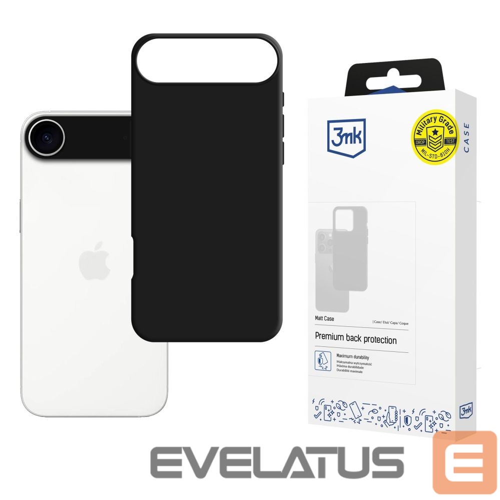 Citas preces 3MK 3mk Matt Case for Apple iPhone 17 Air - Black
