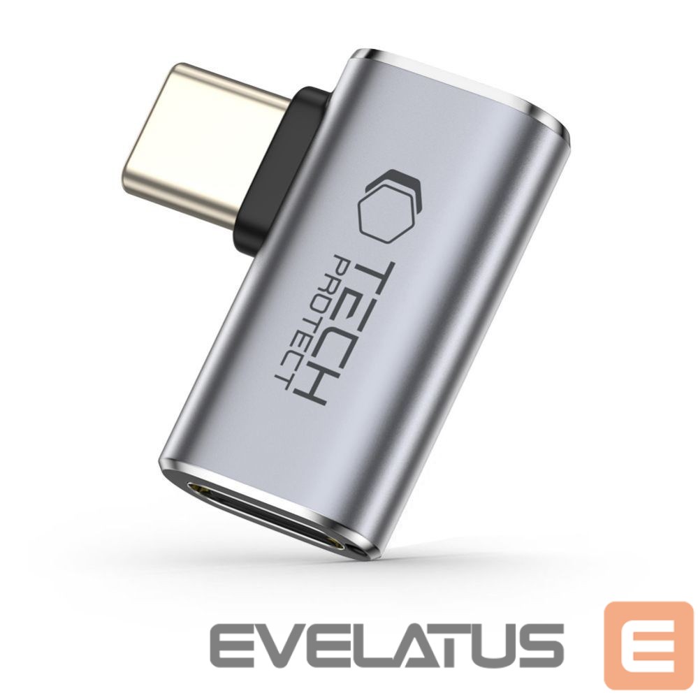 Citas preces Tech-Protect Tech-Protect Ultraboost AA01 USB-C Angled Adapter - Gray
