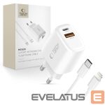 Citas preces Tech-Protect  Tech-Protect NCA30 PD 30W QC3.0 USB-A / USB-C Wall Charger + USB-C / Lightning Cable 100cm - White 