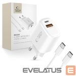 Citas preces Tech-Protect  Tech-Protect NCA30 PD 30W QC3.0 USB-A / USB-C Wall Charger + USB-C / USB-C Cable 100cm - White 