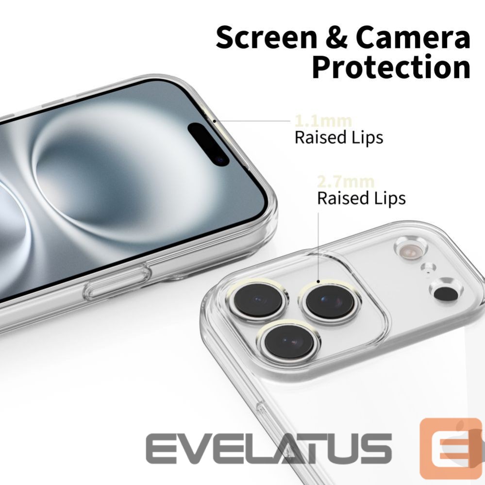Citas preces Tech-Protect Tech-Protect FlexAir Case for iPhone 17 Pro - Clear