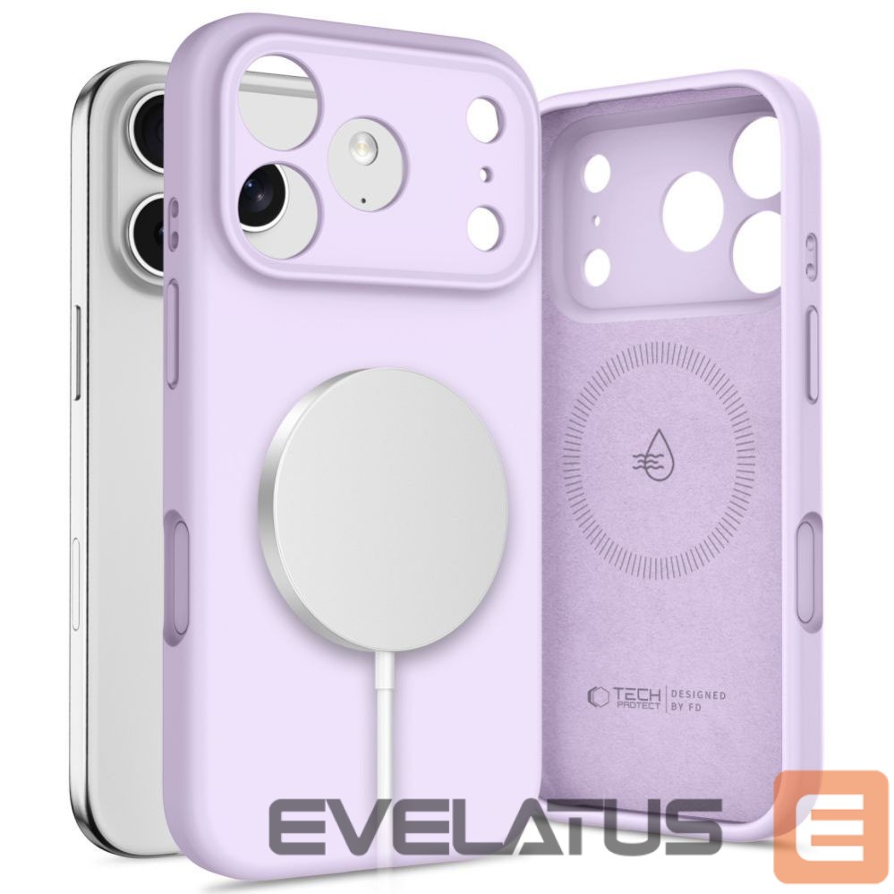 Citas preces Tech-Protect Tech-Protect Silicone MagSafe Case for iPhone 17 Pro - Purple