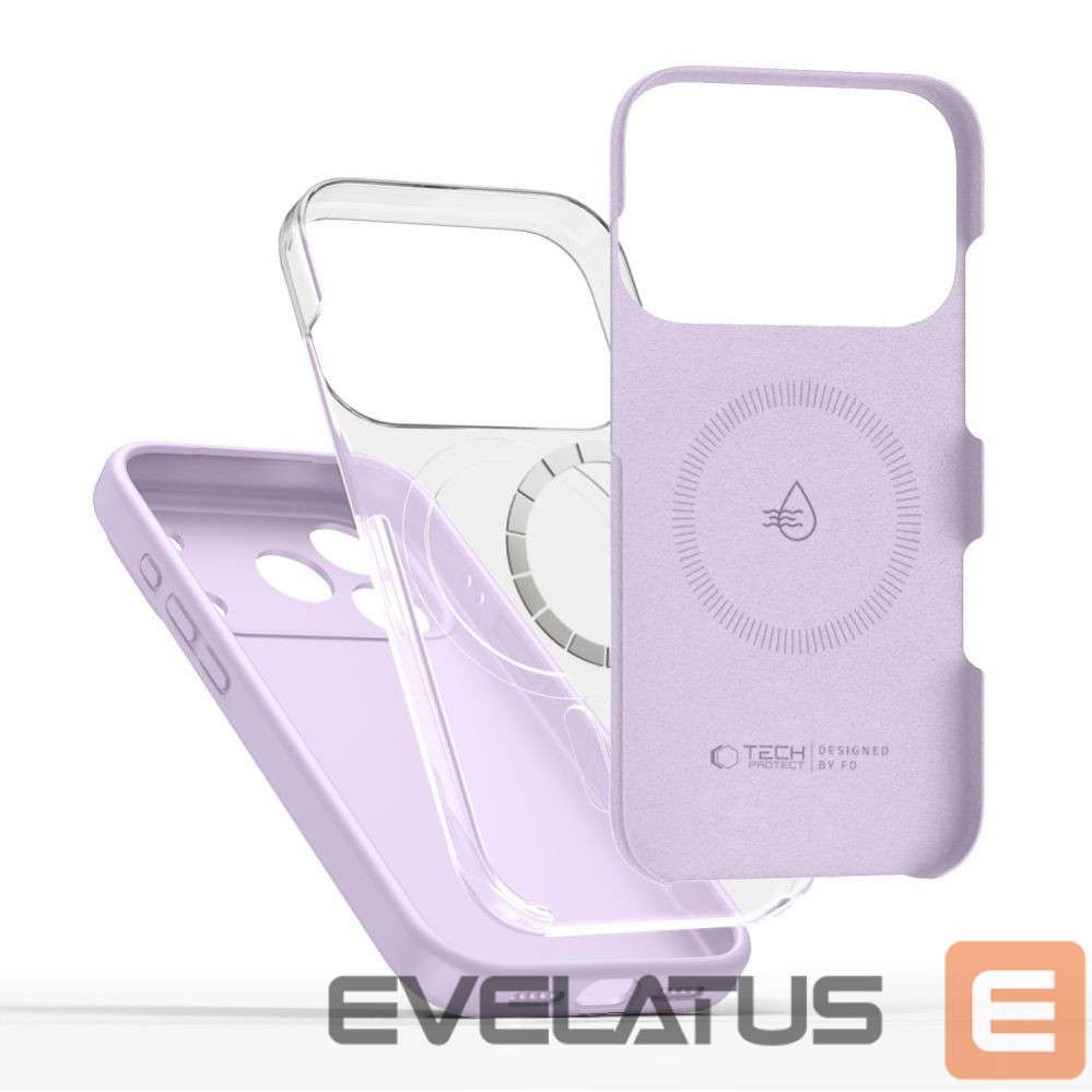 Citas preces Tech-Protect Tech-Protect Silicone MagSafe Case for iPhone 17 Pro - Purple