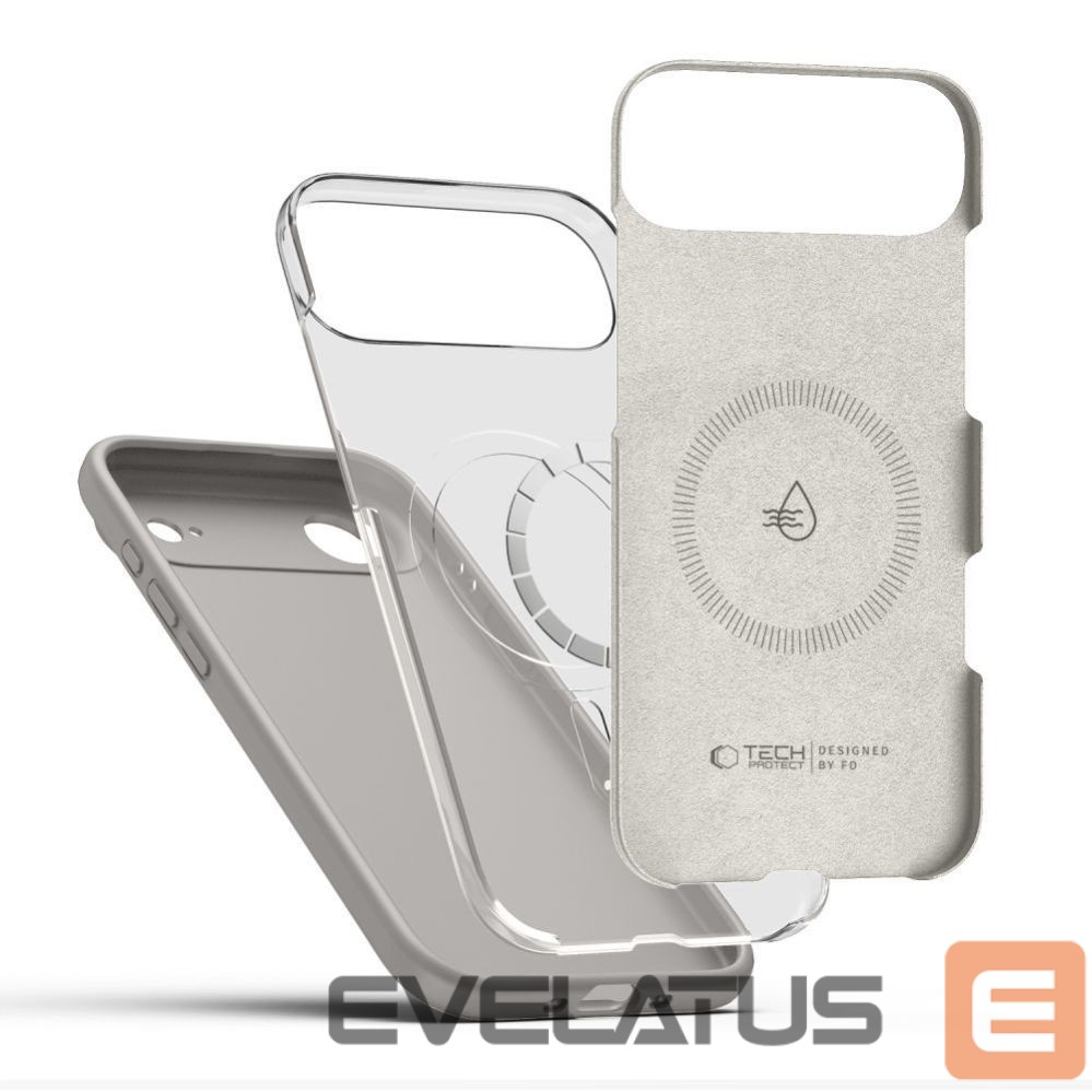 Citas preces Tech-Protect Tech-Protect Silicone MagSafe Case for iPhone 17 Air - Gray