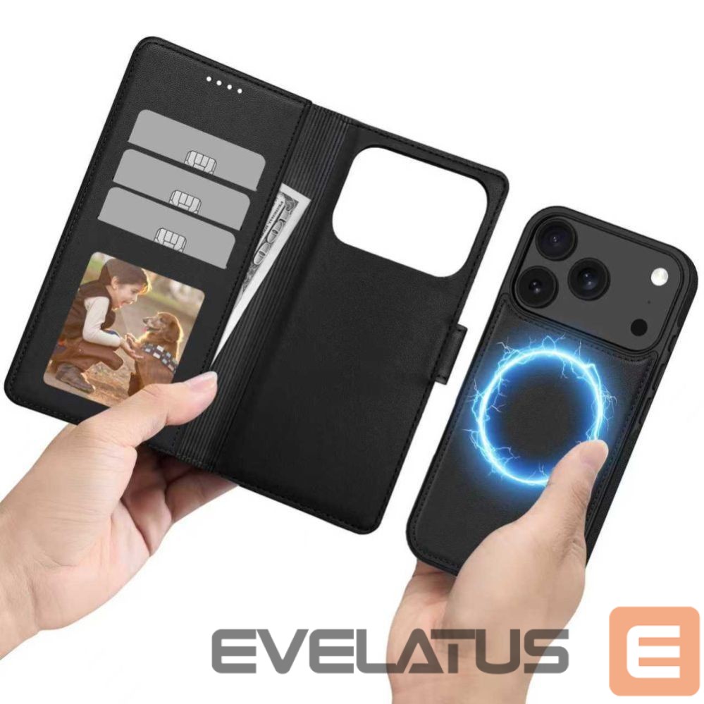 Citas preces Tech-Protect Tech-Protect Wallet MagSafe Case for iPhone 17 Pro Max - Matte Black