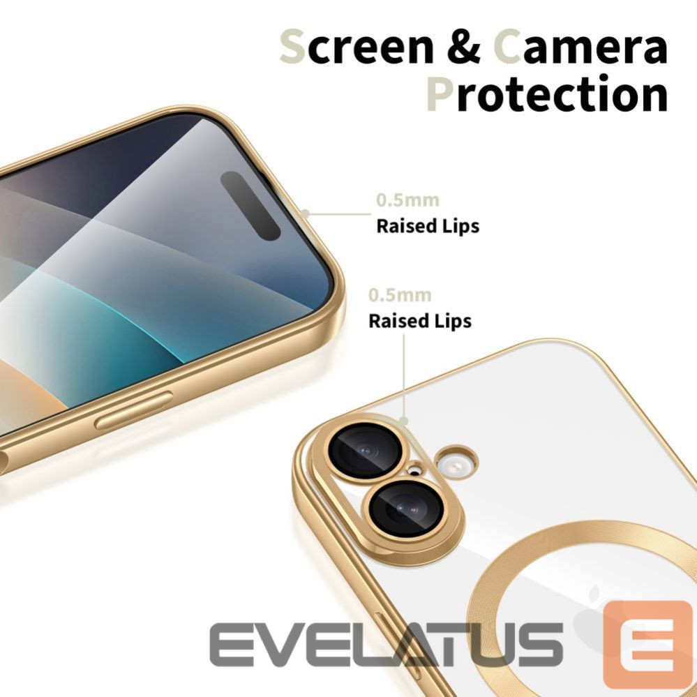 Citas preces Tech-Protect Tech-Protect MagFlex MagSafe Case for iPhone 17 - Transparent Gold