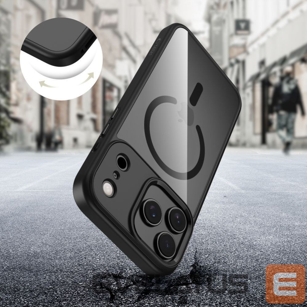 Citas preces Tech-Protect Tech-Protect MagMat MagSafe Case for iPhone 17 Pro Max - Clear Black
