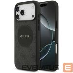 Citas preces Guess  Guess 4G Circle Classic Logo MagSafe case for iPhone 17 Pro Max - black 