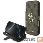 Citas preces Guess  Guess Book 4G Metal Logo Case for iPhone 17 Pro - Brown 