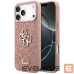 Citas preces Guess  Guess Fixed Glitter Big 4G Case for iPhone 17 Pro Max - Pink 