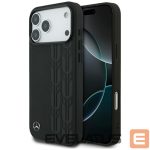Citas preces Mercedes-Benz  Mercedes Leather Laurel Leaves MagSafe Case for iPhone 17 Pro Max - Black 