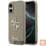 Citas preces Guess  Guess Silicone Big 4G Script Case for iPhone 17 - Brown 