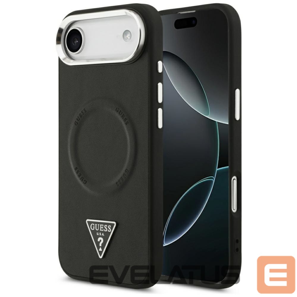 Citas preces Guess Guess Triangle Logo MagSafe Case for iPhone Air - Black
