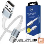 Citas preces 3MK  3mk Hyper Cable N-SERIES USB-A / USB-C 1m 9V/2A 18W / white 