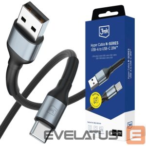 Citas preces 3MK  3mk Hyper Cable N-SERIES USB-A / USB-C 2m 9V/2A 18W / black 