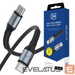 Citas preces 3MK  3mk Hyper Cable 3mk Hyper Cable N-SERIES USB-C / USB-C 1m 20V/5A 100W / black 