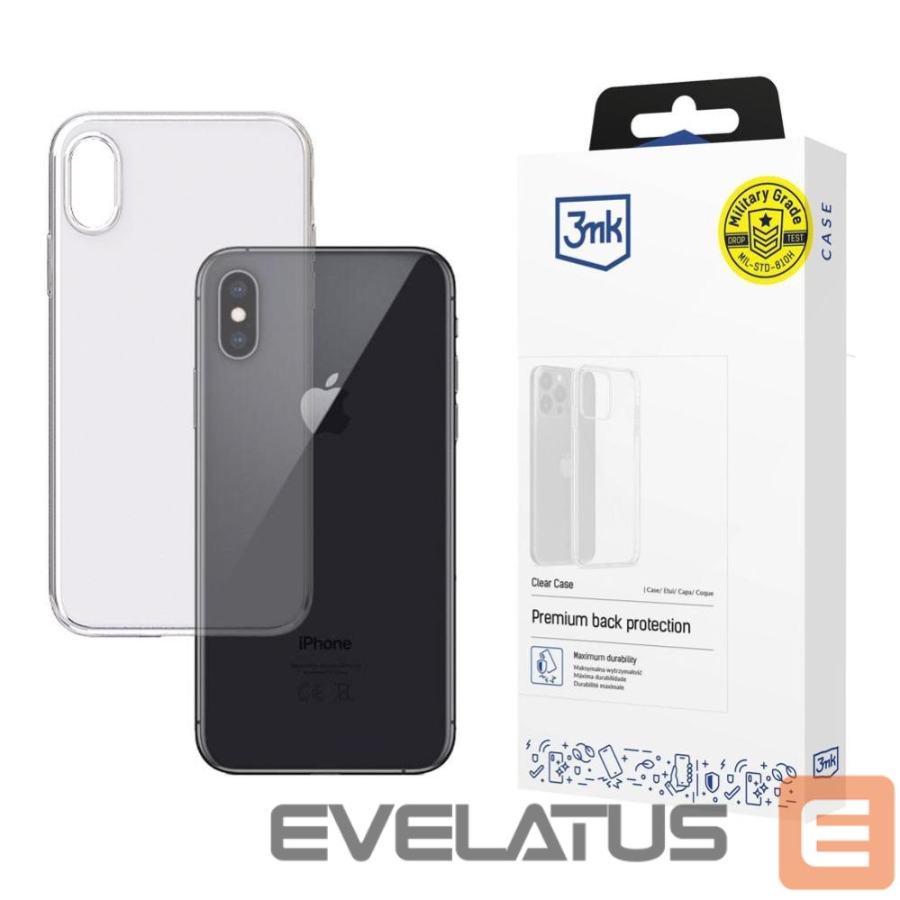 Citas preces 3MK 3mk Clear Case for iPhone Xs - transparent
