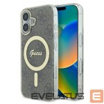 Citas preces Guess  IML 4G MagSafe Case for iPhone 16 - Brown 