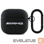 Citas preces Mercedes-Benz  AMG Leather White Logo Case for AirPods 4 - Black / White 