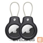 Citas preces Tech-Protect  Tech-Protect Rough Vein 2-pack case for Apple AirTag - black 