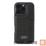 Citas preces Audi  Audi Synthetic Leather MagSafe iPhone 16 Pro 6.3" black/black hardcase AU-TPUPCMIP16P-GT/D3-BK 