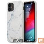 Citas preces Guess  Guess Marble Case for iPhone 12 mini 5.4" - White 