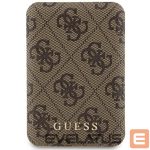 Citas preces Guess  Guess Powerbank inductive 15W GUPB5FP4EMGW 5000mAh brown/brown 4G Leather Metal Logo MagSafe 