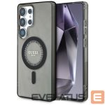 Citas preces Guess  Guess Rhinestones Printed Classic Logo MagSafe Samsung Galaxy S25 Ultra case black 