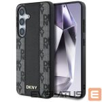 Aizmugurējais vāciņš DKNY  DKNY Leather Checkered Pattern MagSafe Case for Samsung Galaxy S25 Black 