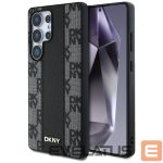 Citas preces DKNY  DKNY Leather Checkered Pattern MagSafe Case for Samsung Galaxy S25 Ultra Black 