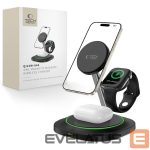 Citas preces Tech-Protect  Tech-Protect QI15W-A46 3in1 Magnetic MagSafe Inductive Charger - Black 