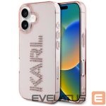 Citas preces Karl Lagerfeld  Karl Lagerfeld IML Rhinestones Logo iPhone 16 Case - Pink 