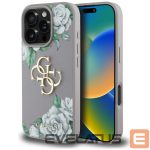 Citas preces Guess  Guess Grained Roses Big 4G Logo iPhone 16 Pro Max Case - Purple 