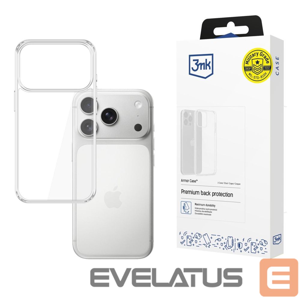 Citas preces 3MK 3mk Armor Case for Apple iPhone 17 Pro - Transparent