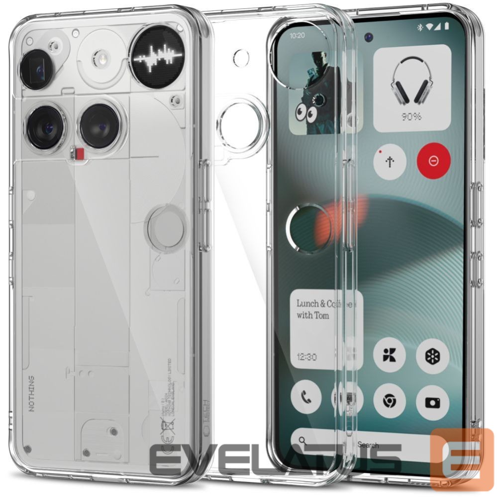 Citas preces Tech-Protect Tech-Protect FlexAir Hybrid Case for Nothing Phone 3 - Transparent