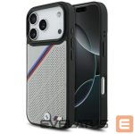 Citas preces BMW  BMW M Tricolor Metal Logo MagSafe Case for iPhone 17 Pro - Gray 