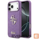 Citas preces Guess  Guess Fixed Glitter Big 4G case for iPhone 17 Pro Max - purple 